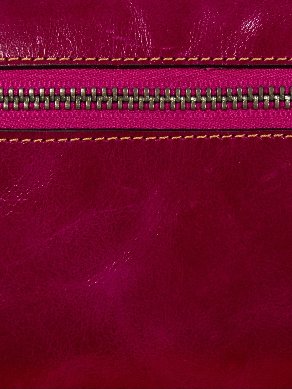 Yaluxe Magenta Leather Wristlet - Picture 3 of 5